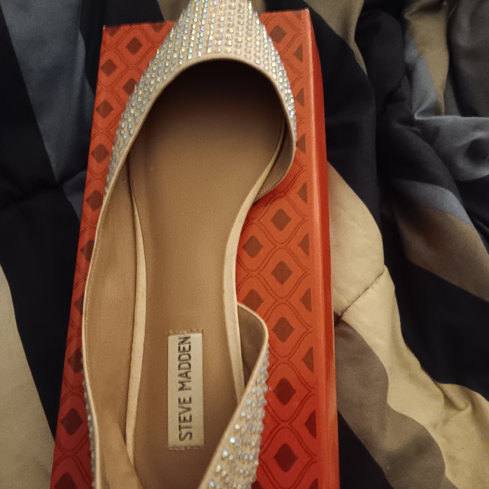 Steve Madden Women's Rhinestone Embellished Flats - Cream
